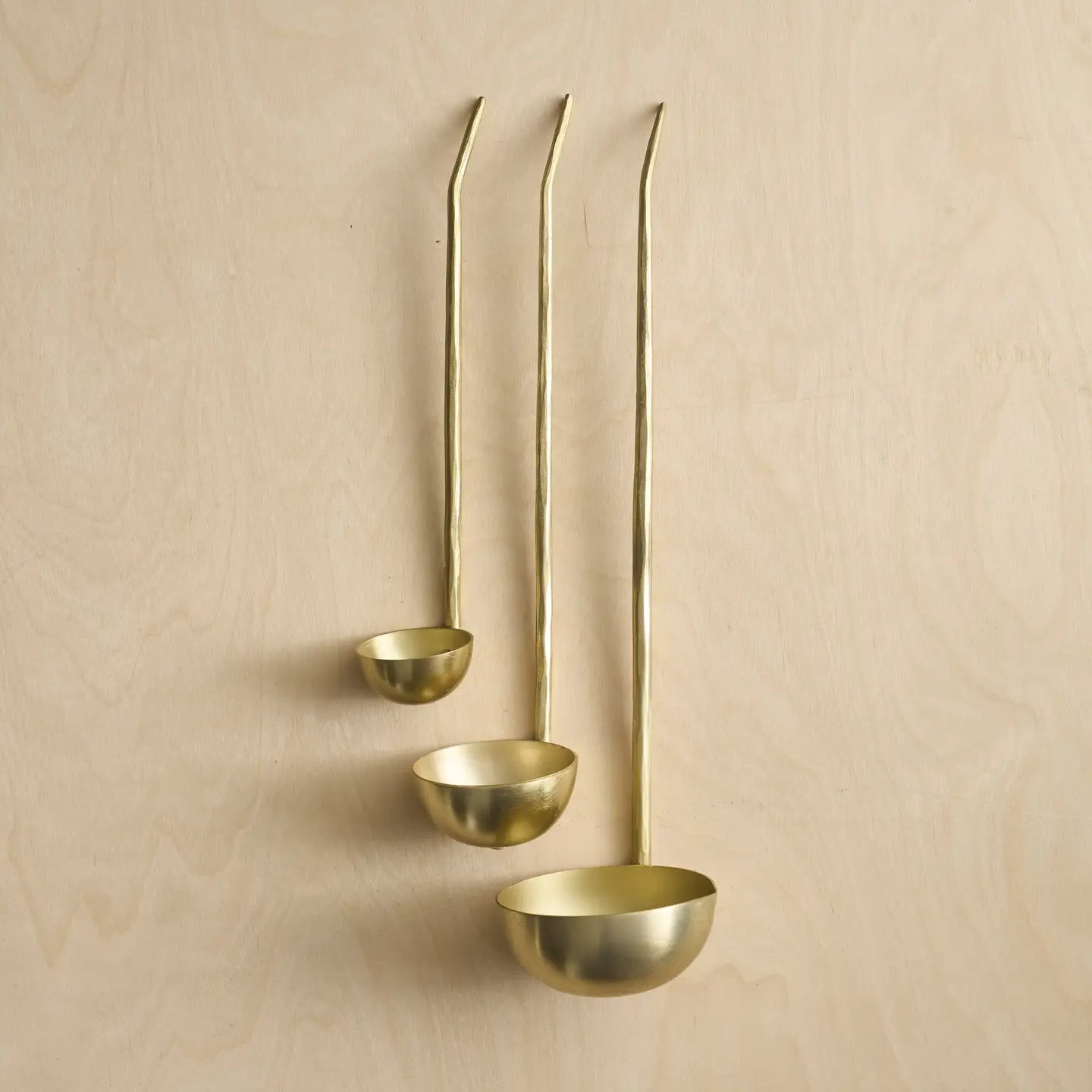 Forge Brass Ladles - Set of 3