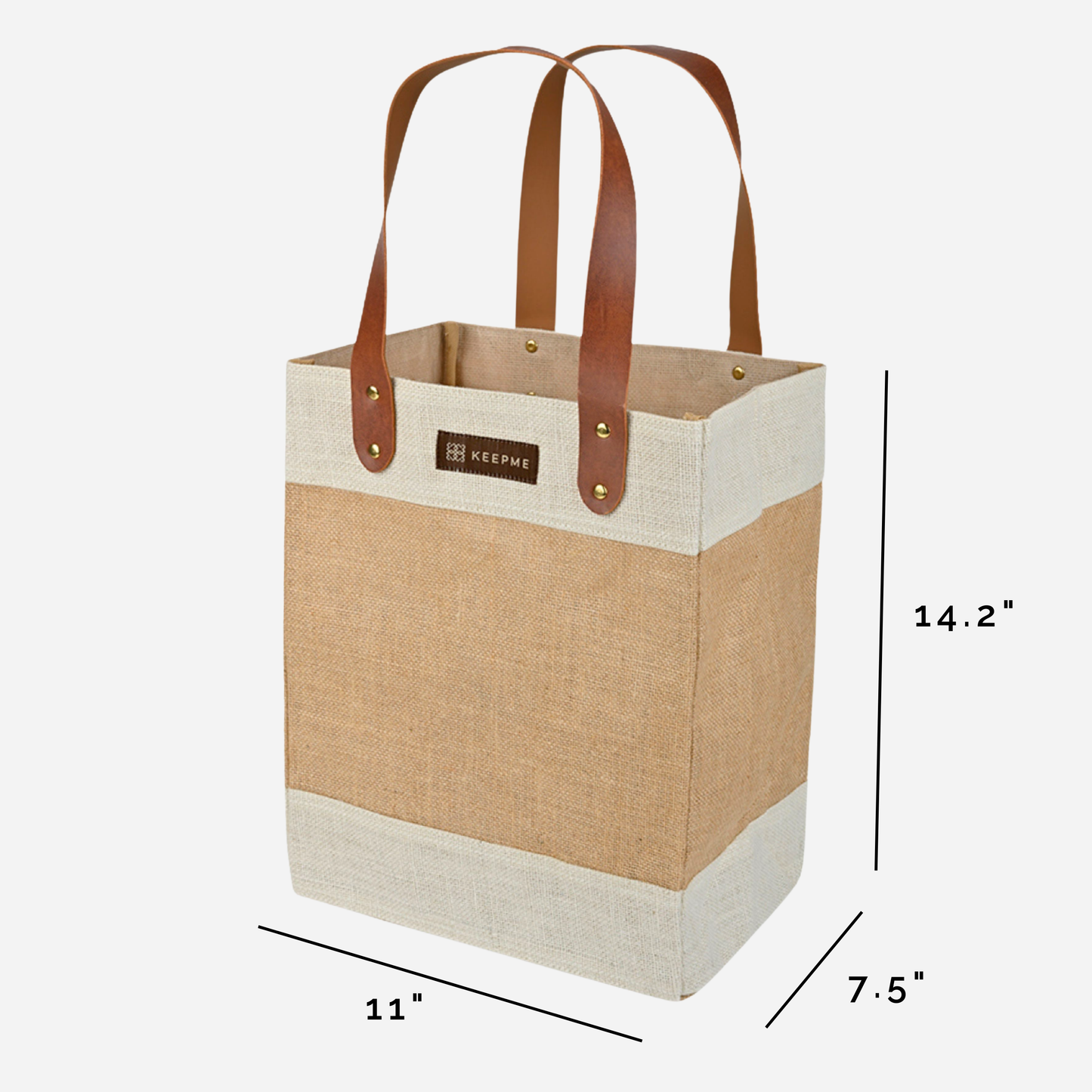 Jute 2-in-1 Convertible Beverage Tote