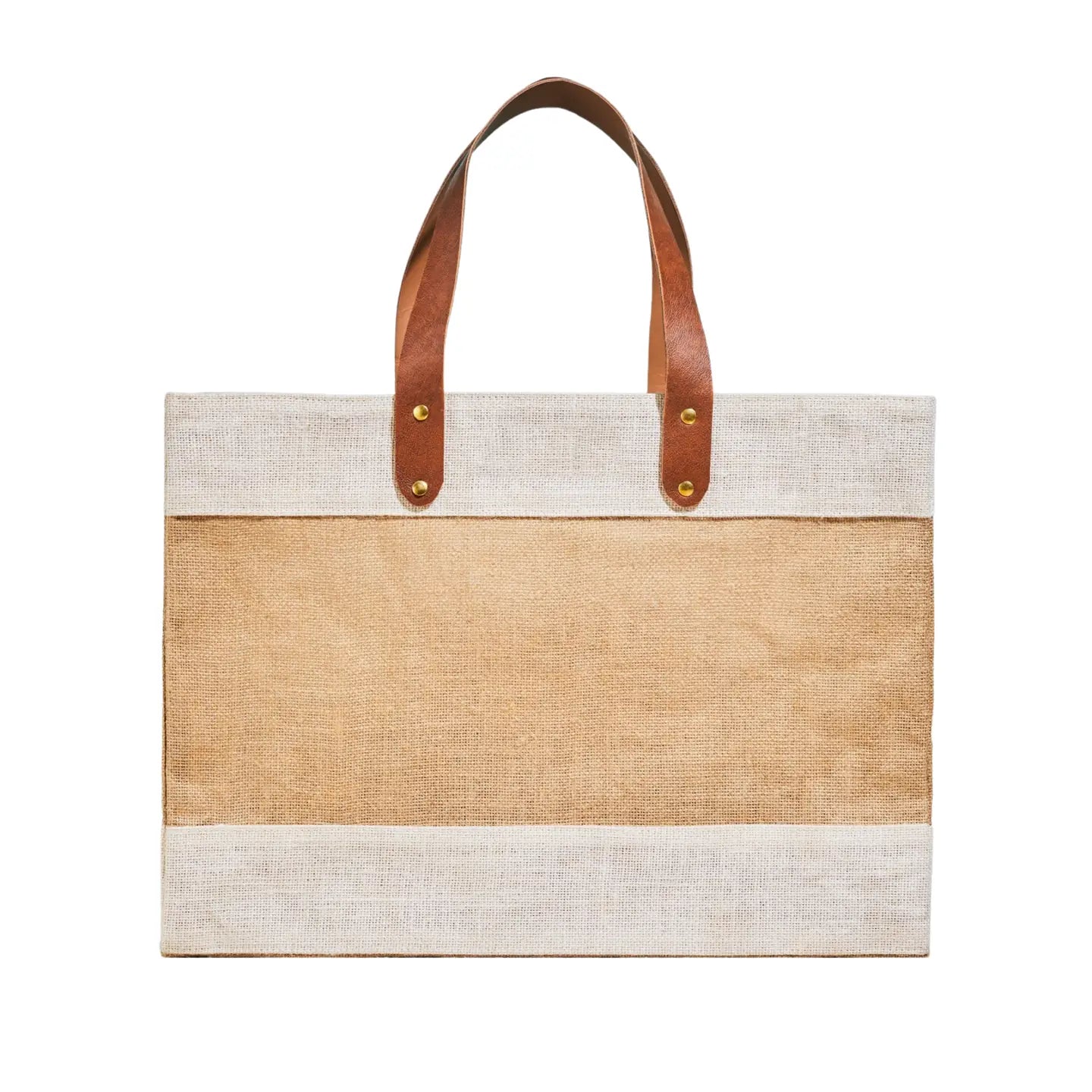 Jute Market Tote, Cream White