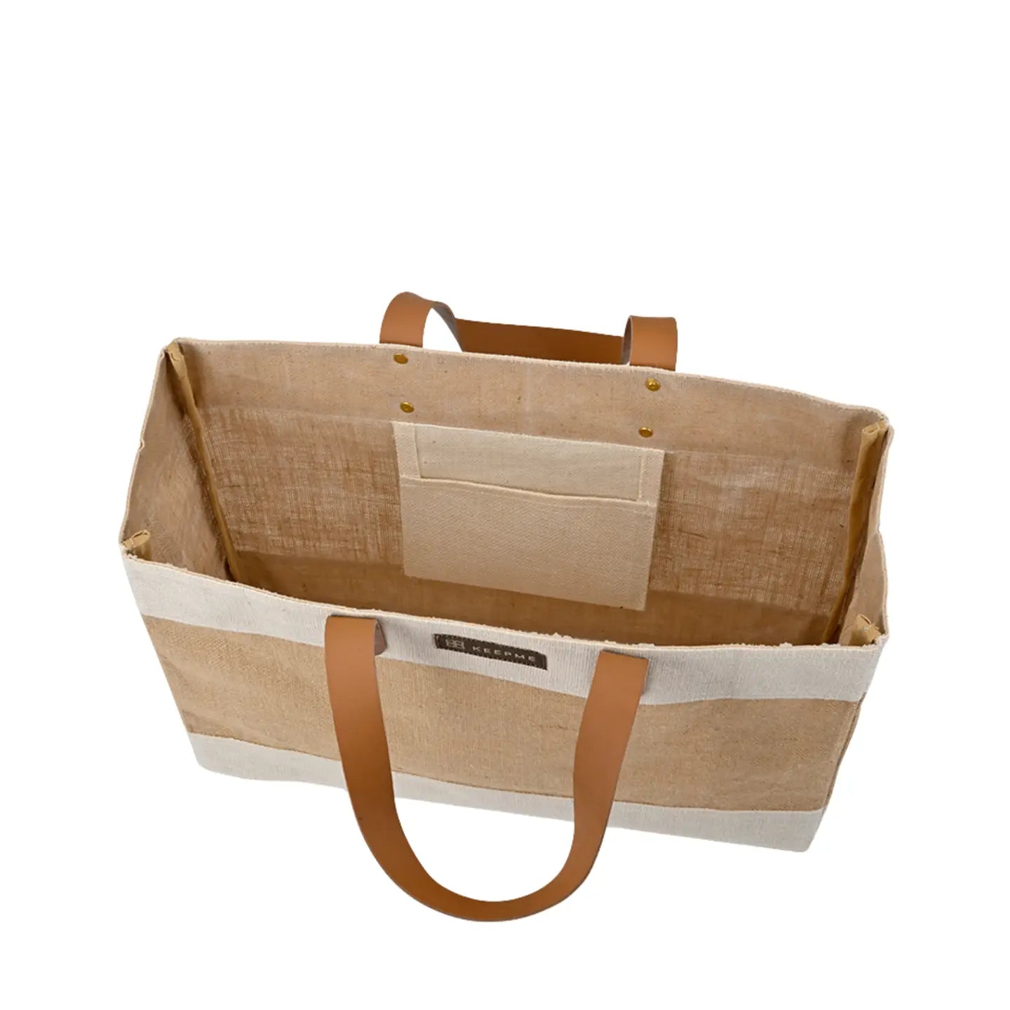 Jute Market Tote, Cream White