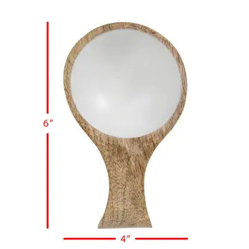 White Kitchen Scoop - Wood