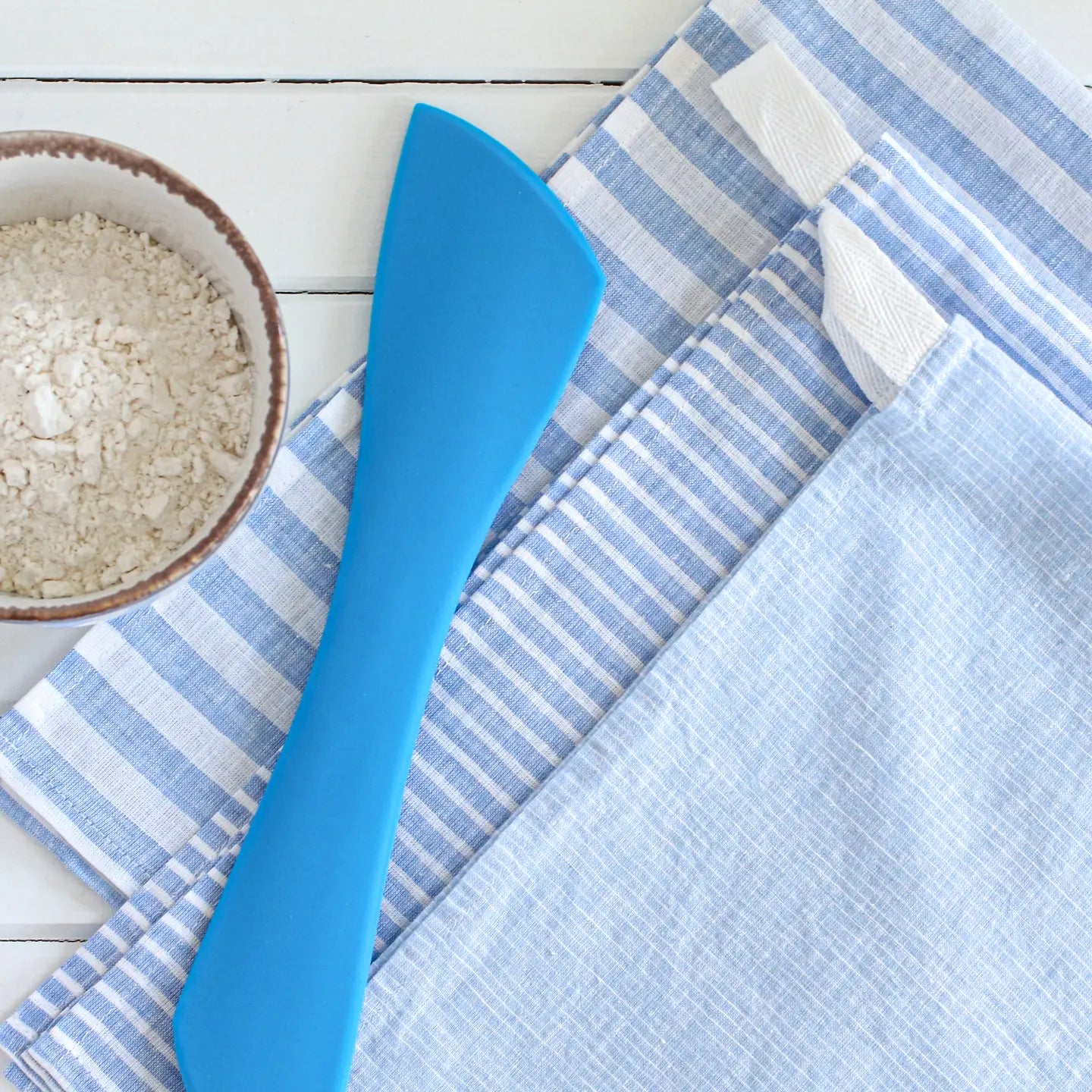 Tea Towel Set of 3 - Coastal Blue Stripe