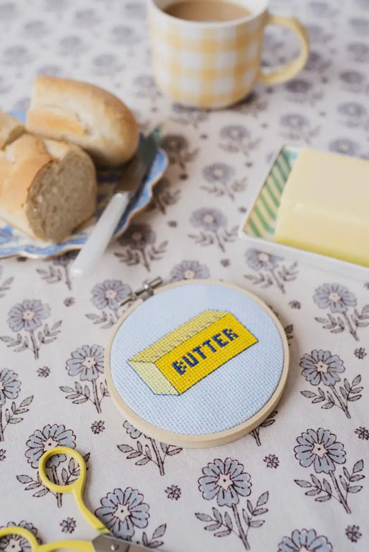 Butter Cross Stitch Kit For Beginners