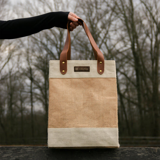 Jute 2-in-1 Convertible Beverage Tote