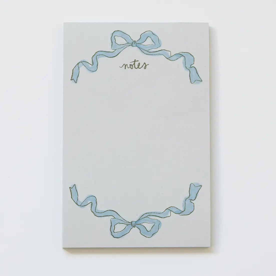 Blue Ribbon Bow Notepad