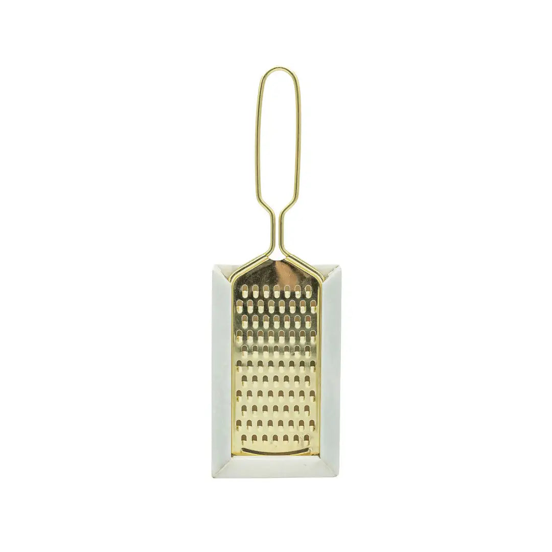 Elise Onyx Marble and Brass Cheese Grater