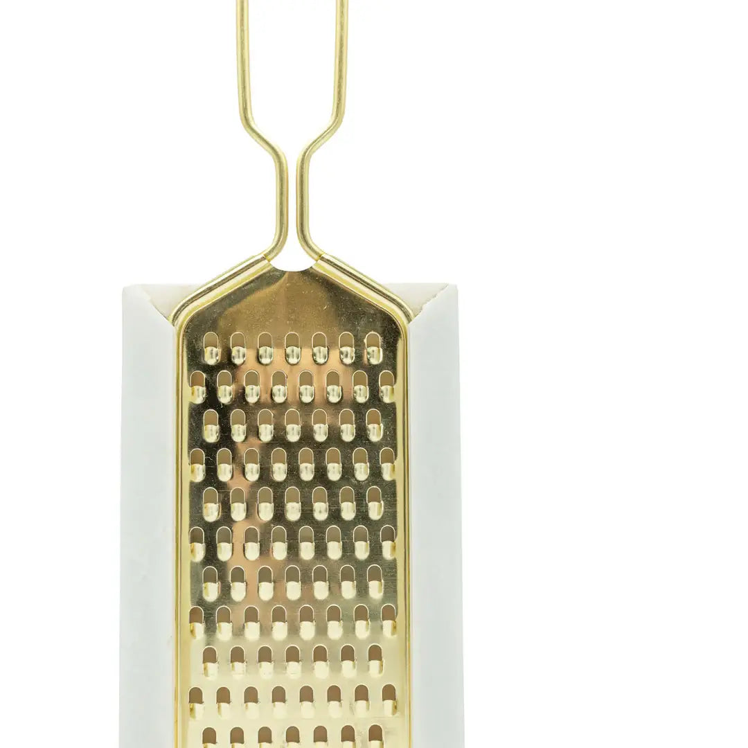 Elise Onyx Marble and Brass Cheese Grater