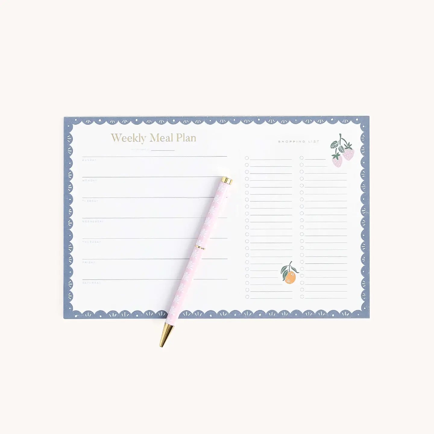 Meal Planning Notepad