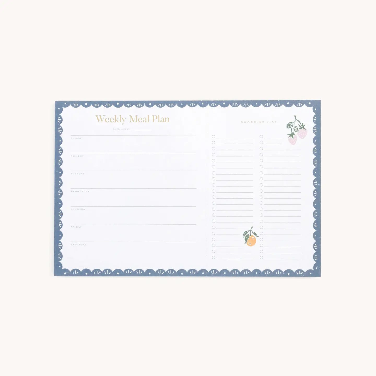 Meal Planning Notepad