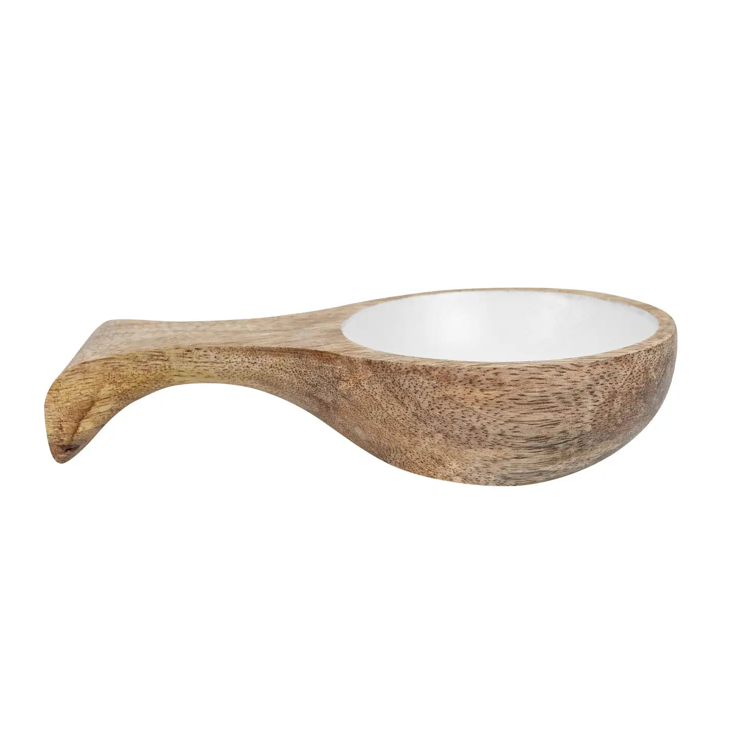 White Kitchen Scoop - Wood