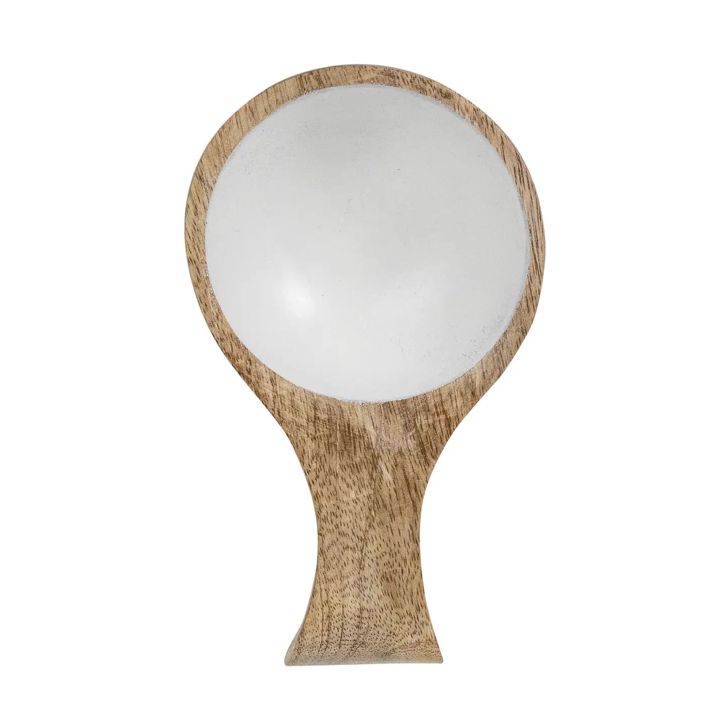 White Kitchen Scoop - Wood
